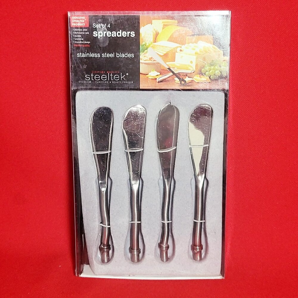 Steeltek Spreaders Set of 4 Stainless Steel Blades